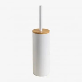 Escova Sanitária De Cerâmica E Bambu Elvan Branco - Sklum