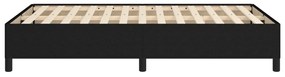 Estrutura de cama sem colchão preto 120x190 cm tecido