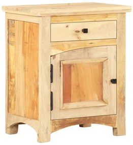 Mesa de cabeceira 40x30x50 cm madeira recuperada maciça