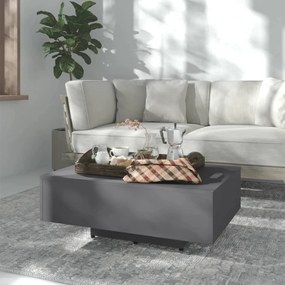 vidaXL Mesa de centro 85x55x31 cm contraplacado cinzento