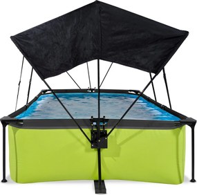 Piscina retangular Lime 300 x 200 x 65 cm com bomba de filtragem e cobertura - verde