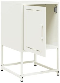 Mesa de cabeceira 36x39x60,5 cm aço branco