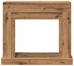 Cornija lareira 100x30x87,5cm deriv. madeira carvalho artisiano