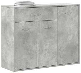Aparador 88x30x70 cm contraplacado cinzento cimento