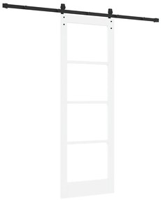 Porta de Correr com Conjunto de Ferragens 'ORKDAL'Branca 73.5x211 cm