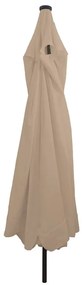 Guarda-Sol com Luzes LED 395x245 cm Taupe