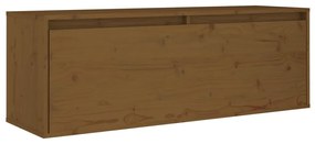 Móveis de TV 2 pcs madeira de pinho maciça castanho-mel