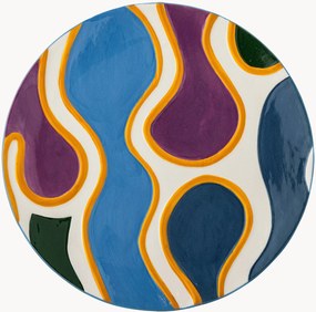 Pratos de sobremesa pintados à mão Salacia, conjunto de 4