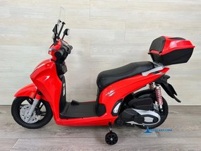 Mota elétrica para crianças  a 6 anos 12V Honda SH350i rodas Borracha Vermelha