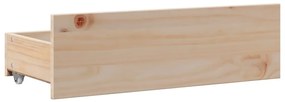Cama com estante sem colchão 140x190 cm pinho maciço