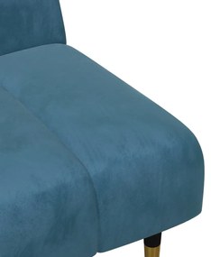 2 pcs conjunto de sofás veludo azul