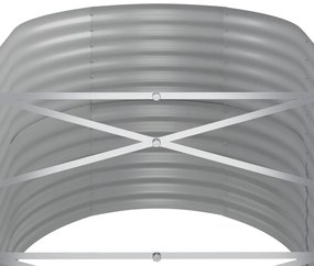 Canteiro elevado jardim 440x80x68 aço revestido a pó antracite