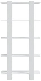 Estante/divisória derivados de madeira branco