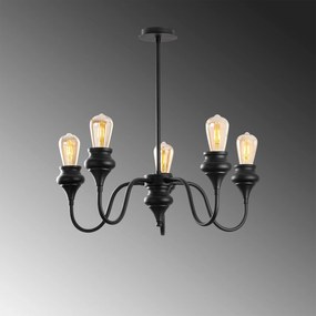 Candeeiro de Teto Alaaddin – Preto – 60 x 60 cm
