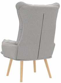 Poltrona Relaxante vidaXL Cinza Nuvem