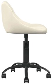 Cadeira de jantar veludo cor creme