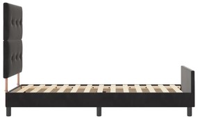 Cama vidaXL Preta 90x190 cm Veludo