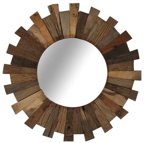 246310 vidaXL Espelho de parede em madeira recuperada maciça 50 cm