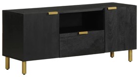 Móvel de TV 105x33x46 cm derivados de madeira preto