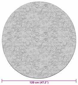 Tapete lavável antiderrapante φ120 cm cinzento