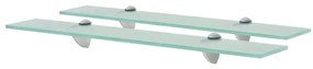 vidaXL Prateleiras flutuantes 2 pcs vidro 60x10 cm 8 mm