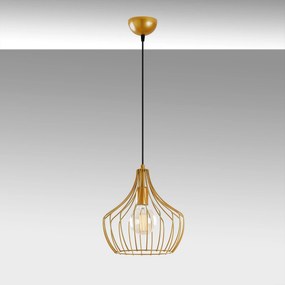 Candeeiro de Teto Mezopotamya – Dourado – 27 cm x 126 cm