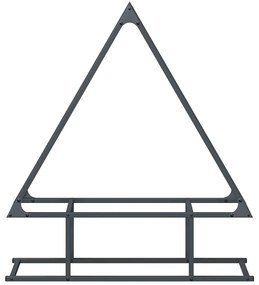 Suporte para lenha 80x25x90 cm aço laminado a frio antracite
