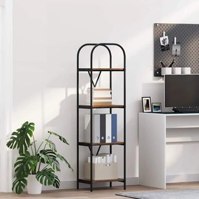 vidaXL Estante Carvalho Defumado 40 x 30 x 146 cm Madeira processada