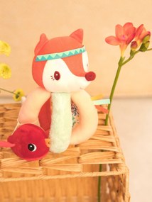 Chocalho com pegas Alice - Lilliputiens  vermelho
