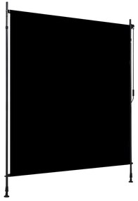 vidaXL Estore de rolo para exterior 200x270 cm antracite