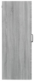 Armário de parede suspenso 69,5x34x90 cm sonoma cinza