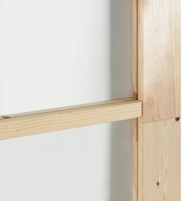 Porta Deslizante vidaXL com Conjunto de Hardware 93x202 cm Madeira Sól