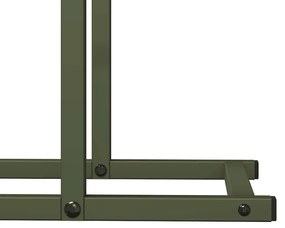 Suporte para lenha aço laminado a frio verde azeitona