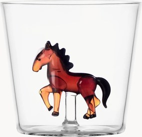 Copo em vidro de borossilicato artesanal Horse