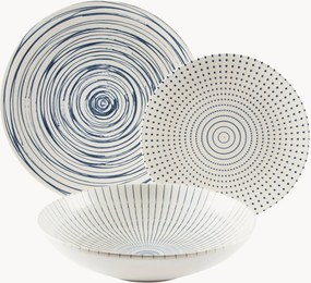 Conjunto de loiça em porcelana Hanami, 6 pessoas, conjunto de 18