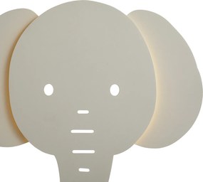Candeeiro de parede infantil bege com LED regulável em 3 níveis - Ellie the Elephant