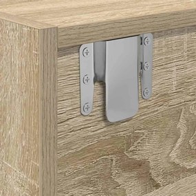 Estante de TV vidaXL Carvalho Sonoma 100x31x25,5 cm Madeira engenheira