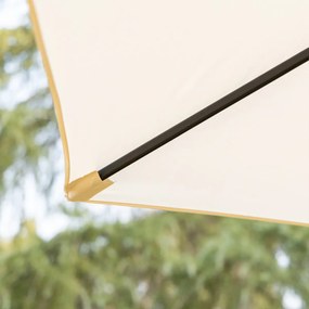Conjunto de Móveis de Jardim com 4 Cadeiras Dobráveis Mesa de Jardim de Vidro e Chapéu de Sol Inclinável Proteção Solar para Pátio Terraço Exterior 80