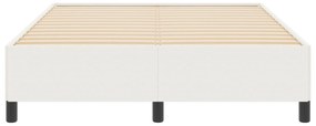 Estrutura da Cama vidaXL Creme 160x200 cm em Tecido de Algodão