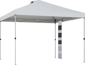 Outsunny Tenda de jardim 3 x 3 m pop-up tenda dobrável proteção UV50+ altura ajustável 4 sacos de areia bolsa de transporte Branco | Aosom Portugal