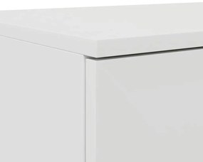 Gavetas de Cama Brancas vidaXL 135x36,5x16,5 cm em Madeira de Engenhar