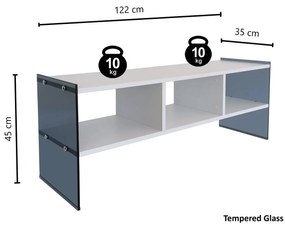 Móvel para Televisão TV401 – Branco – 120 cm x 45 cm x 35 cm