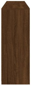 Aparador com luzes LED 162x37x100 cm carvalho castanho