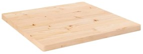 vidaXL Tampo de mesa quadrado 40x40x2,5 cm pinho maciço branco