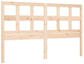 Cama sem colchão 160x200 cm madeira de pinho maciça