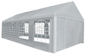 vidaXL Tenda para festas PE 4x8 m cinzento