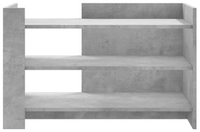 Mesa de centro 80x50x50 cm derivados de madeira cinza cimento
