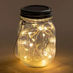 Frasco De Vidro Solar Com Guirlanda Zol Led Transparente - Sklum