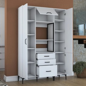 Armário Alto de Cozinha "Stella " - Branco - Design Moderno