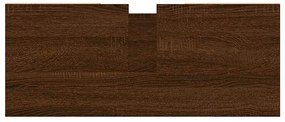 Armário casa banho 80x33x60 cm deriv.madeira carvalho castanho